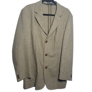 Cavelli Men's Brown Wool Unlined Blazer Sz 40 R